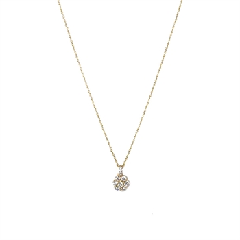 Hier erhalten Sie einen schönen und femininen Anhänger aus 8 Karat Gold